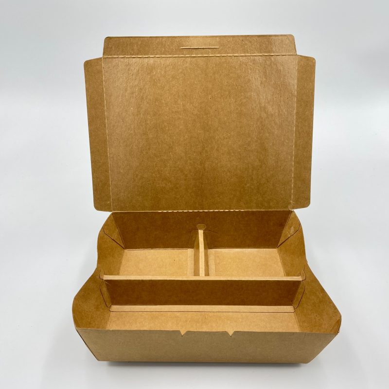 3-Compt 1200ml Kraft Paper Box